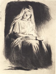 Donna con la lampada