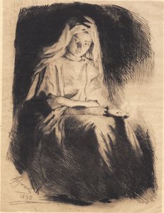 La donna con la lampada