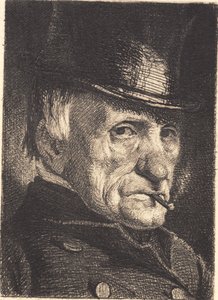 Uomo con cappello e sigaro