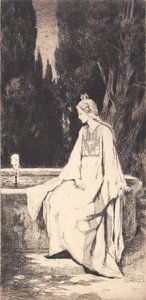 La principessa alla fontana da Frans Schwartz