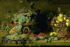 Natura morta con frutta su un tavolo da Frans Snijders