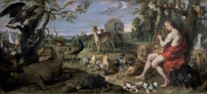 Orfeo e gli animali – XVII secolo – olio su tela – 195 × 432 cm – NP 1844 – Barocco fiammingo