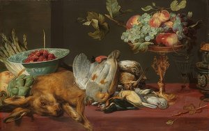 Natura morta con selvaggina e frutta da Frans Snyders or Snijders