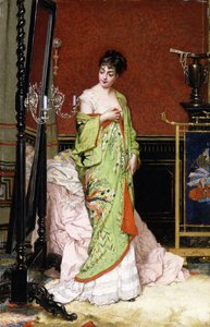 Il kimono verde, 1876 da Frans Verhas