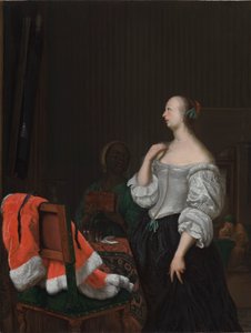 Una donna davanti allo specchio