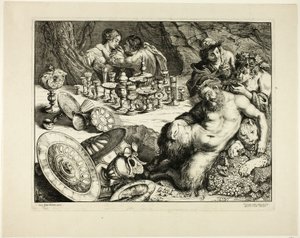 Bacco e Sileno ubriaco—Il sogno di Sileno