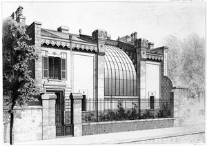Studio del pittore, 57, boulevard Arago, Parigi. 1878 da Frantz Huguelin