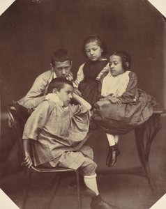 Alfons, Eugen, Marie e Hermine Antoine, 1850s-60s da Franz Antoine