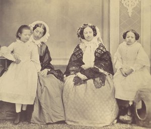 Elise Höusermann, Hermine, Marie e Marie Antoine, anni 1850-60 da Franz Antoine