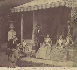 [Ritratto di gruppo delle famiglie Antoine e Höusermann], 1850-60 da Franz Antoine