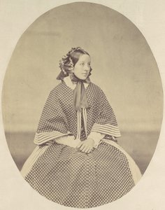[Giovane donna in abito a pois], 1850-60 da Franz Antoine
