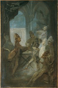Scena teatrale (bambini che giocano ai soldati?) da Franz Anton Maulbertsch