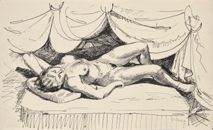 Nudo di donna sdraiata