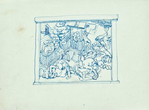 Contadini che litigano da Franz Barwig d. Ä.