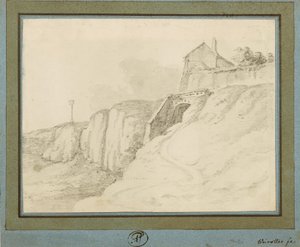 Casa sulla scogliera (ponte) da Franz Edmund Weirotter