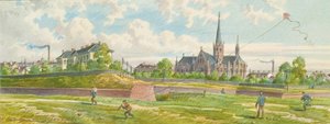 Tra la Westbahn e la linea Mariahilfer (vista sul muro di confine)
