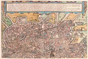 Antica Roma, parte A, Italia (incisione) da Franz Hogenberg