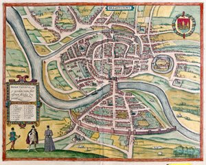 Bristol - Gran Bretagna (incisione) da Franz Hogenberg