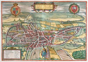 Norwich - Gran Bretagna (incisione) da Franz Hogenberg