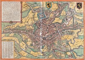 Piano di Gand (Gandauum), Belgio da Franz Hogenberg
