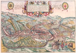 Serravalle, Vittorio Veneto (Treviso), Italia (incisione) da Franz Hogenberg