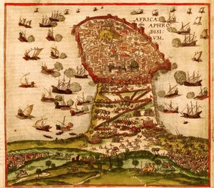 Il corsaro ottomano Khayr al-Din Barbarossa contro l