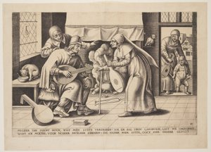 Mastro John Blockhead (il costruttore di liuti) da Franz Huys