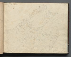 Album con vedute di Roma e dintorni, studi paesaggistici, pagina 04a: Cervera