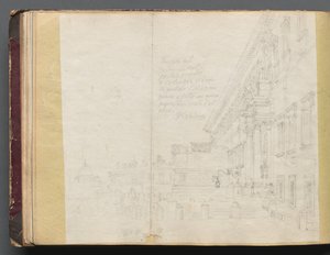 Veduta architettonica romana da Franz Johann Heinrich Nadorp
