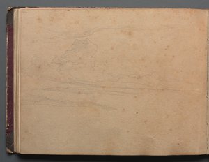 Album con vedute di Roma e dintorni, studi di paesaggio, pagina 29b: Studio di paesaggio
