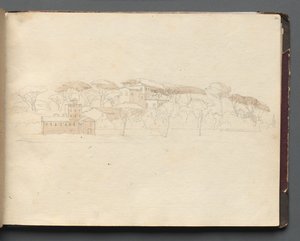 Veduta panoramica romana da Franz Johann Heinrich Nadorp