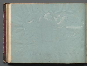 Album con vedute di Roma e dintorni, studi di paesaggi, pagina 36b: Studio di nuvole da Franz Johann Heinrich Nadorp