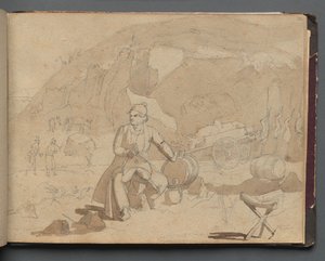 Figura in un paesaggio da Franz Johann Heinrich Nadorp