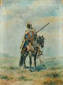 Beduino a cavallo da Franz Josef Georg Illem