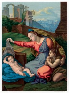 Madonna del Diadema Blu, 1510-1511 1870 da Franz Kellerhoven