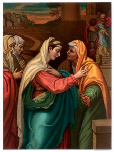La Visitazione, 1518-1519, 1870 da Franz Kellerhoven