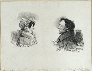 Il consigliere Kühne e sua moglie da Franz Krüger