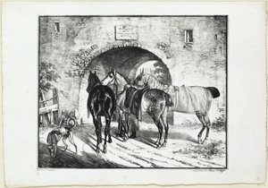 Tre cavalli sul viale d