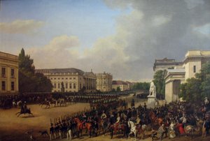 Tedesco: Sfilata in Opernplatz a Berlino Sfilata in Opernplatz da Franz Krüger