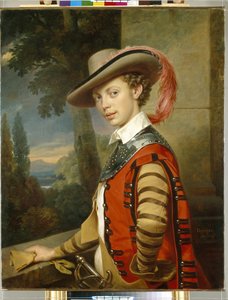 Ritratto del principe Nikolai Saltykov in costume