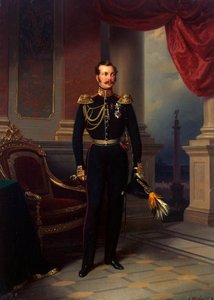 Ritratto del principe ereditario Alessandro Nikolaevič, 1818-1881, c1840 da Franz Kruguer
