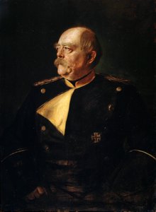Ritratto del cancelliere Otto von Bismarck in uniforme da Franz von Lenbach