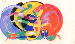 Composizione astratta da Franz Marc