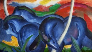 Grandi cavalli blu