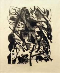 Nascita dei lupi da Franz Marc