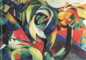Tedesco: Der Mandrill Il mandrillo da Franz Marc