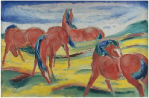 Cavalli al pascolo III, 1910