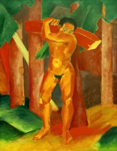 Portatore di legna da Franz Marc