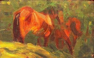 Piccolo studio di cavalli da Franz Marc