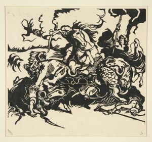 Caccia al leone da Franz Marc